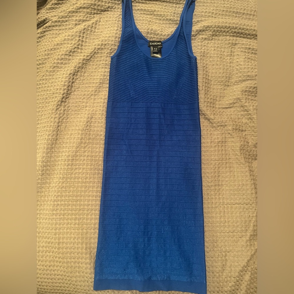 Bebe Royal Blue bodycon  Dress